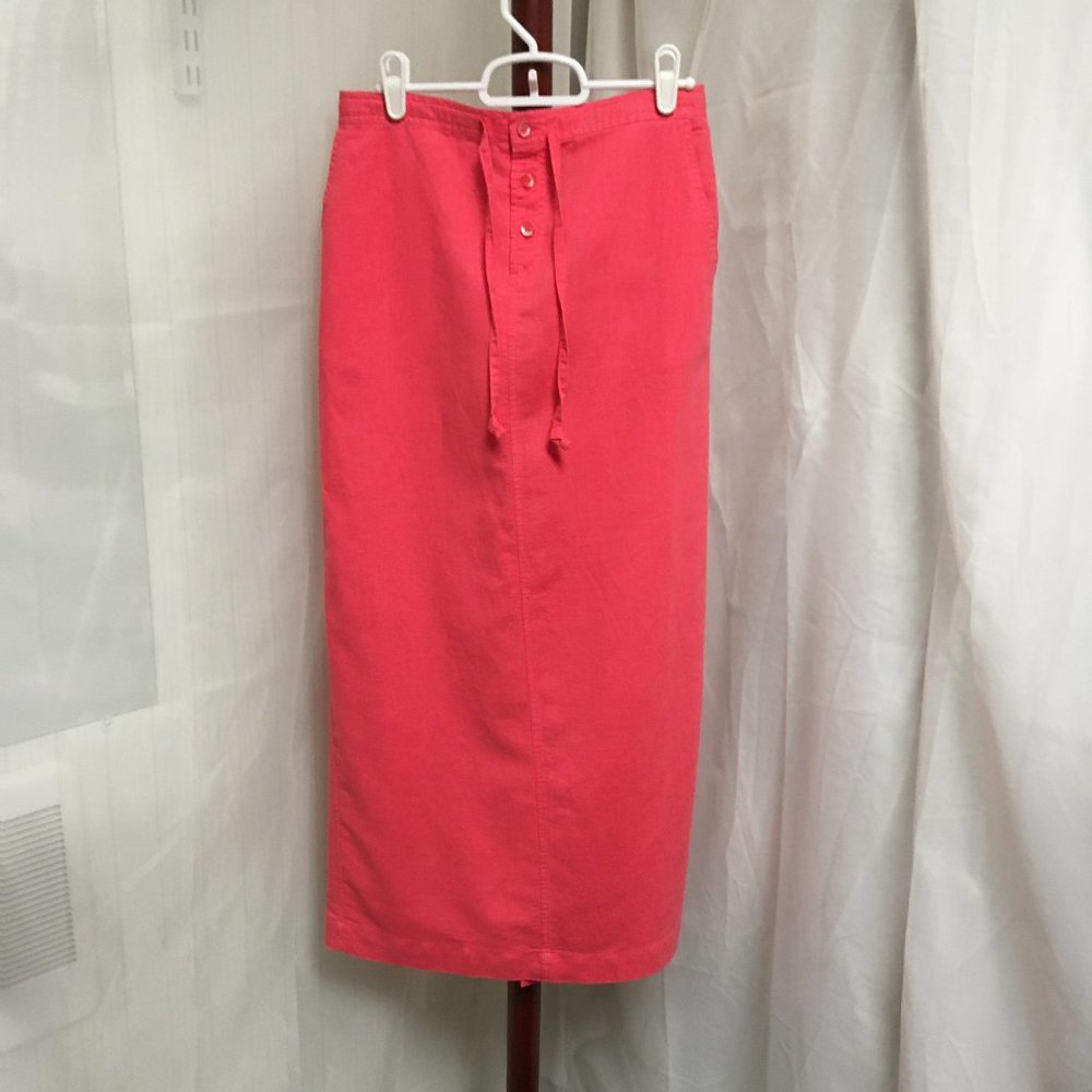 White Stag Coral Sunrise Maxi Skirt  Size Small